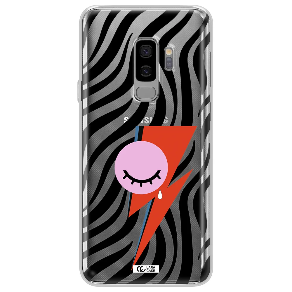 David Bowie Symbol Samsung S9 Plus Clear TPU Case