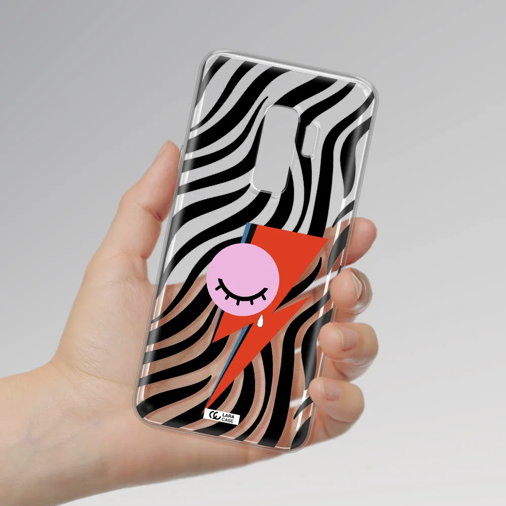 David Bowie Symbol Samsung S9 Plus Clear TPU Case