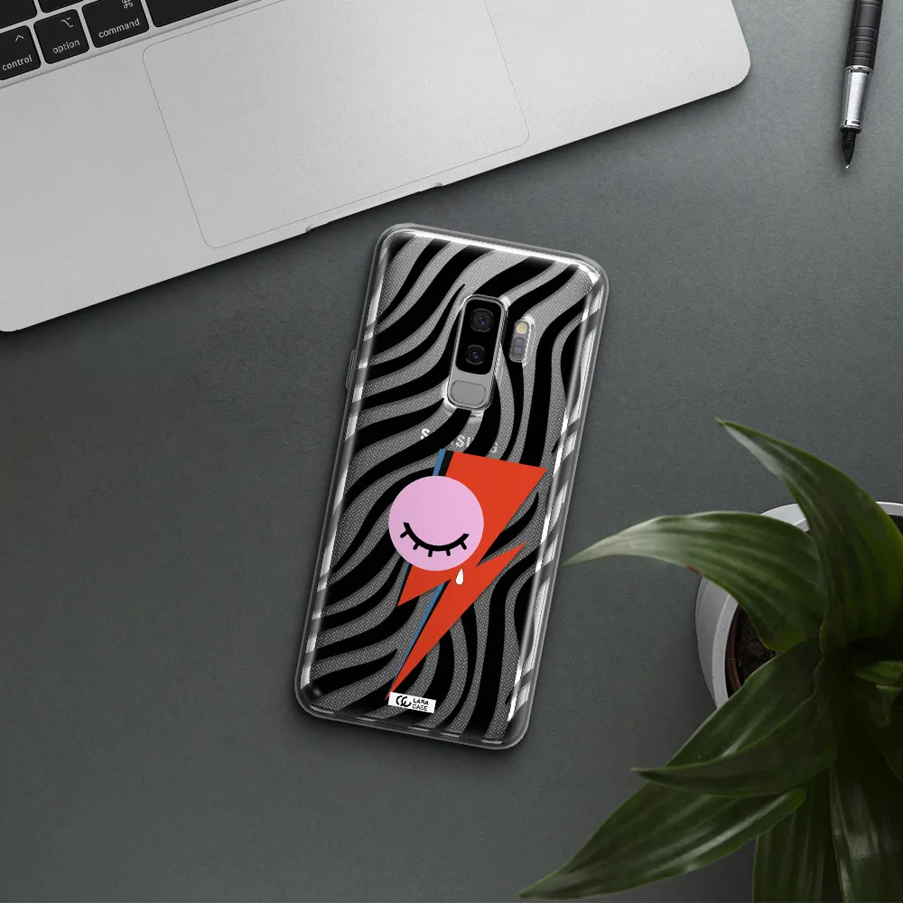 David Bowie Symbol Samsung S9 Plus Clear TPU Case