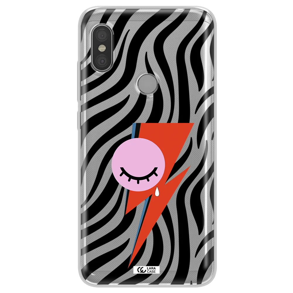 David Bowie Symbol Xiaomi Redmi Note 6 Pro Clear TPU Case