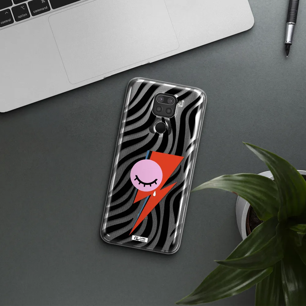 David Bowie Symbol Xiaomi Redmi Note 9 Clear TPU Case