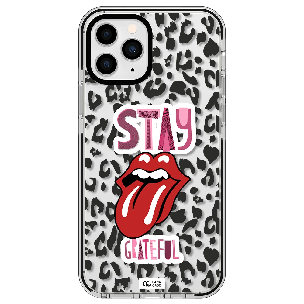 The Rolling Stones Apple iPhone 11 pro impact black border Case