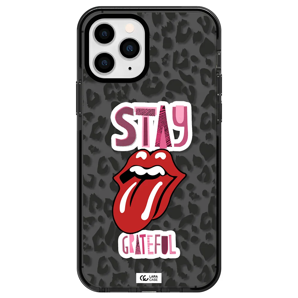 The Rolling Stones Apple iPhone 11 pro impact Smoke Black Case
