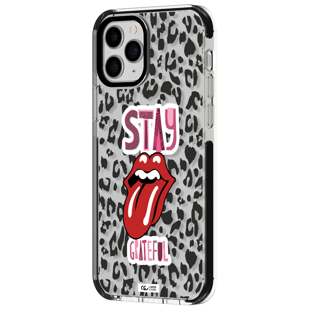 The Rolling Stones Apple iPhone 11 pro max impact black border Case