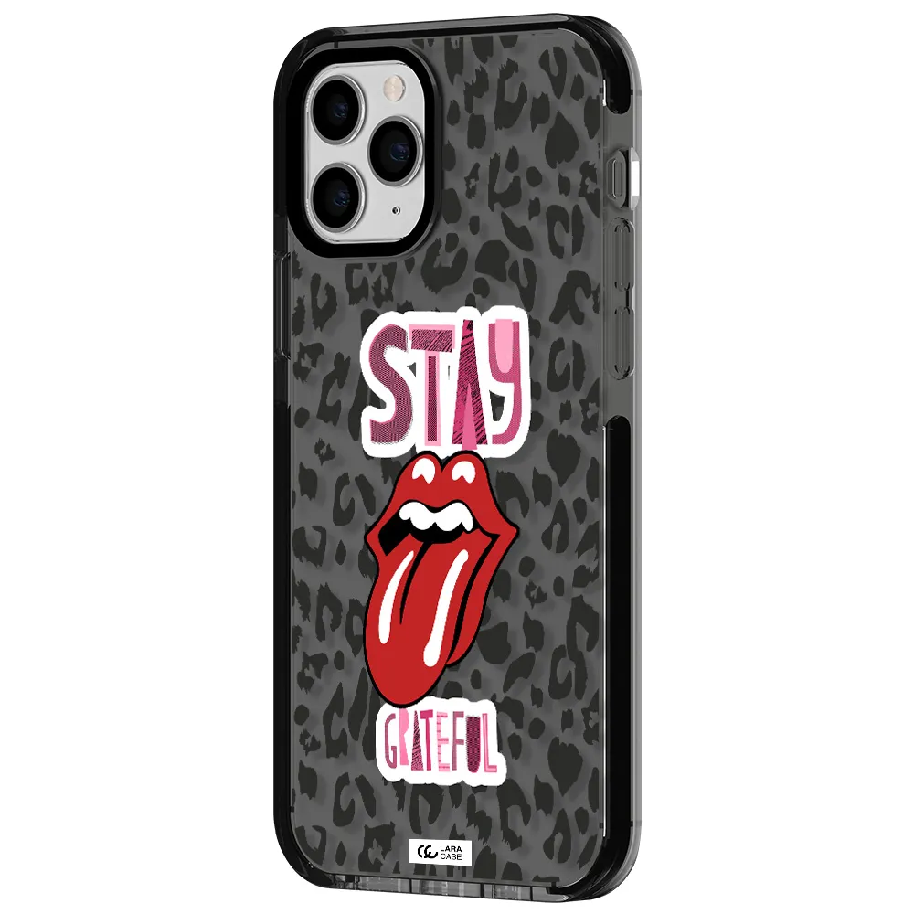 The Rolling Stones Apple iPhone 11 pro max impact Smoke Black Case