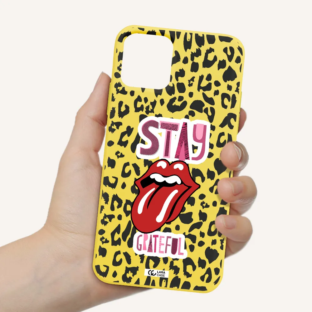The Rolling Stones Apple iPhone 11 pro Silicone canary yellow Case