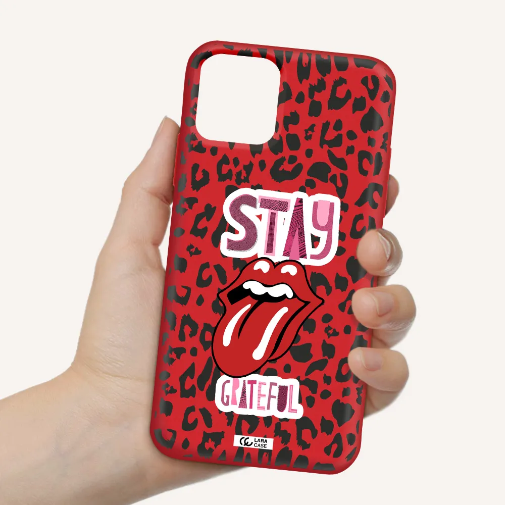 The Rolling Stones Apple iPhone 11 pro Silicone Imperial Red Case