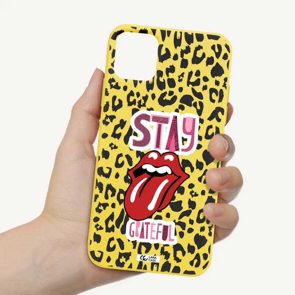 The Rolling Stones Apple iPhone 11 Silicone canary yellow Case