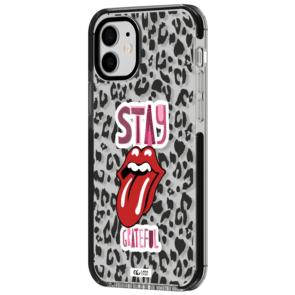 The Rolling Stones Apple iPhone 12 impact black border Case