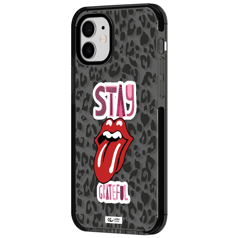The Rolling Stones Apple iPhone 12 impact Smoke Black Case