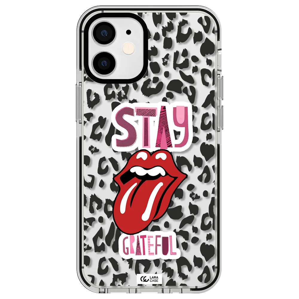 The Rolling Stones Apple iPhone 12 mini impact black border Case