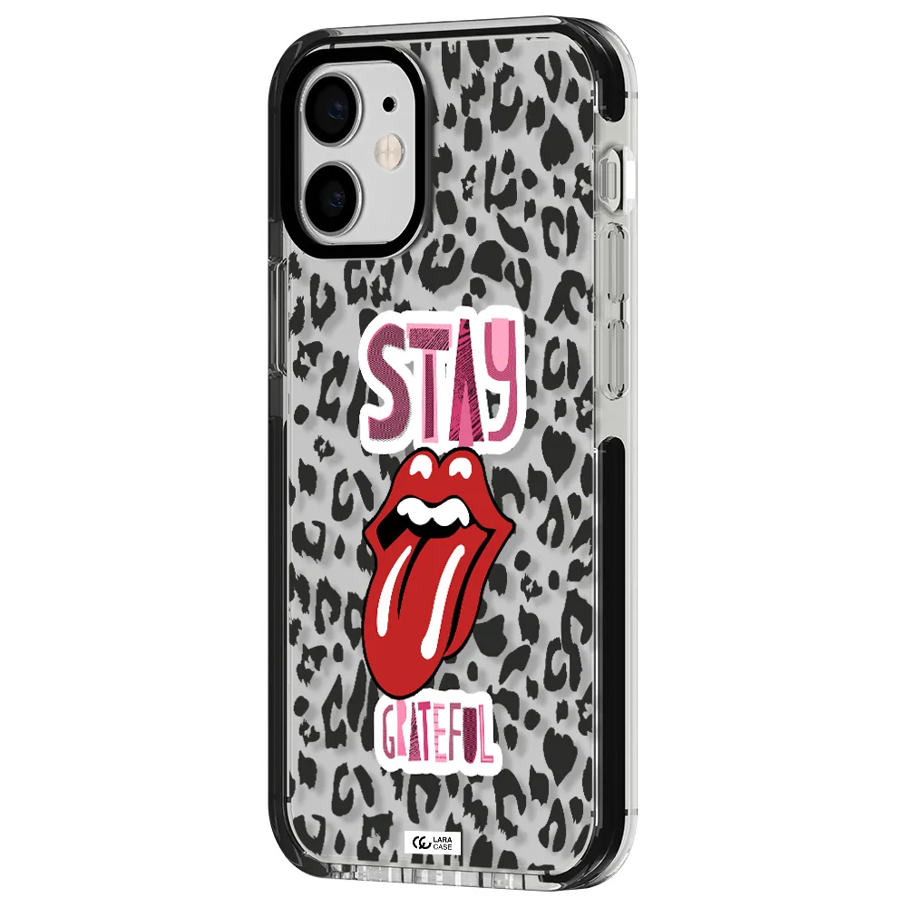 The Rolling Stones Apple iPhone 12 mini impact black border Case