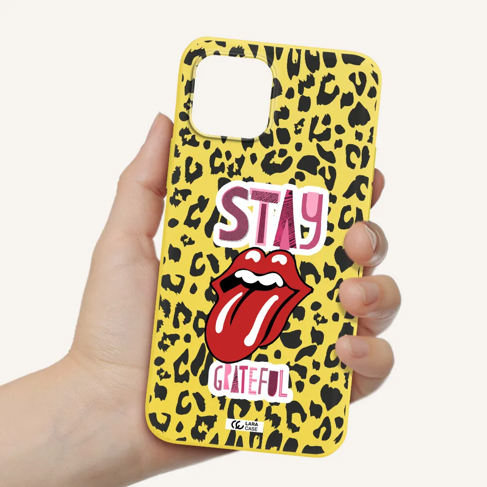 The Rolling Stones Apple iPhone 12 mini Silicone canary yellow Case
