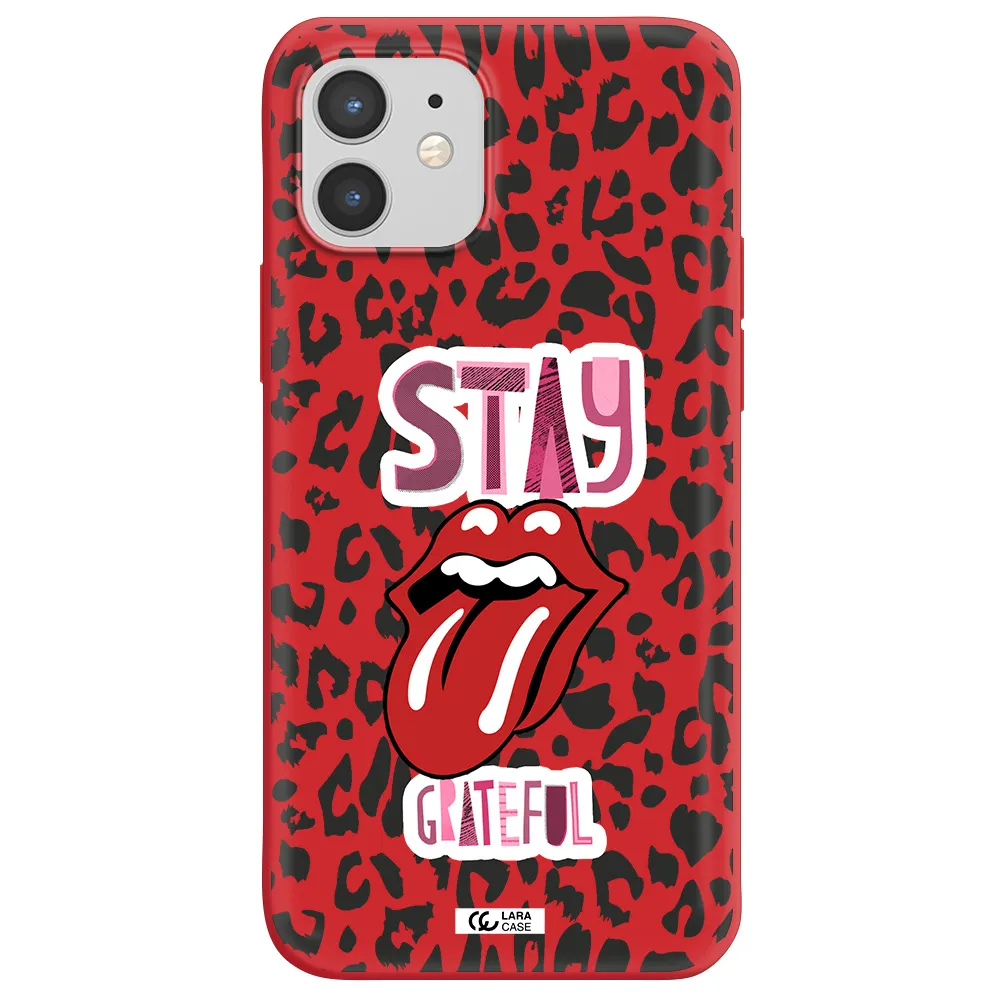 The Rolling Stones Apple iPhone 12 mini Silicone Imperial Red Case