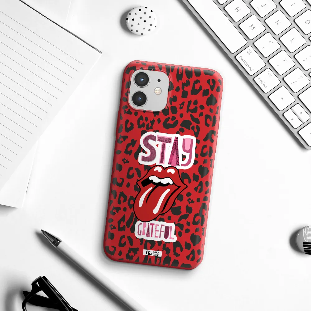 The Rolling Stones Apple iPhone 12 mini Silicone Imperial Red Case