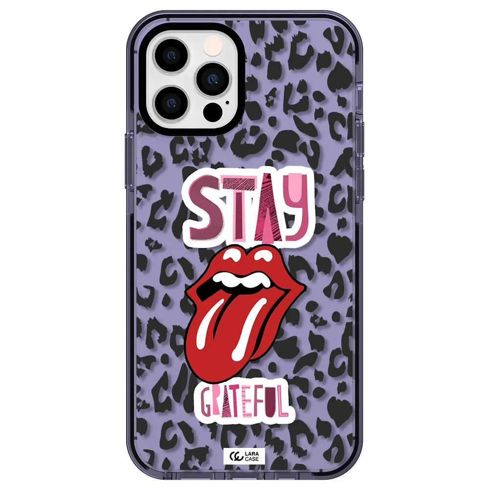 The Rolling Stones Apple iPhone 12 pro impact Lilac Case