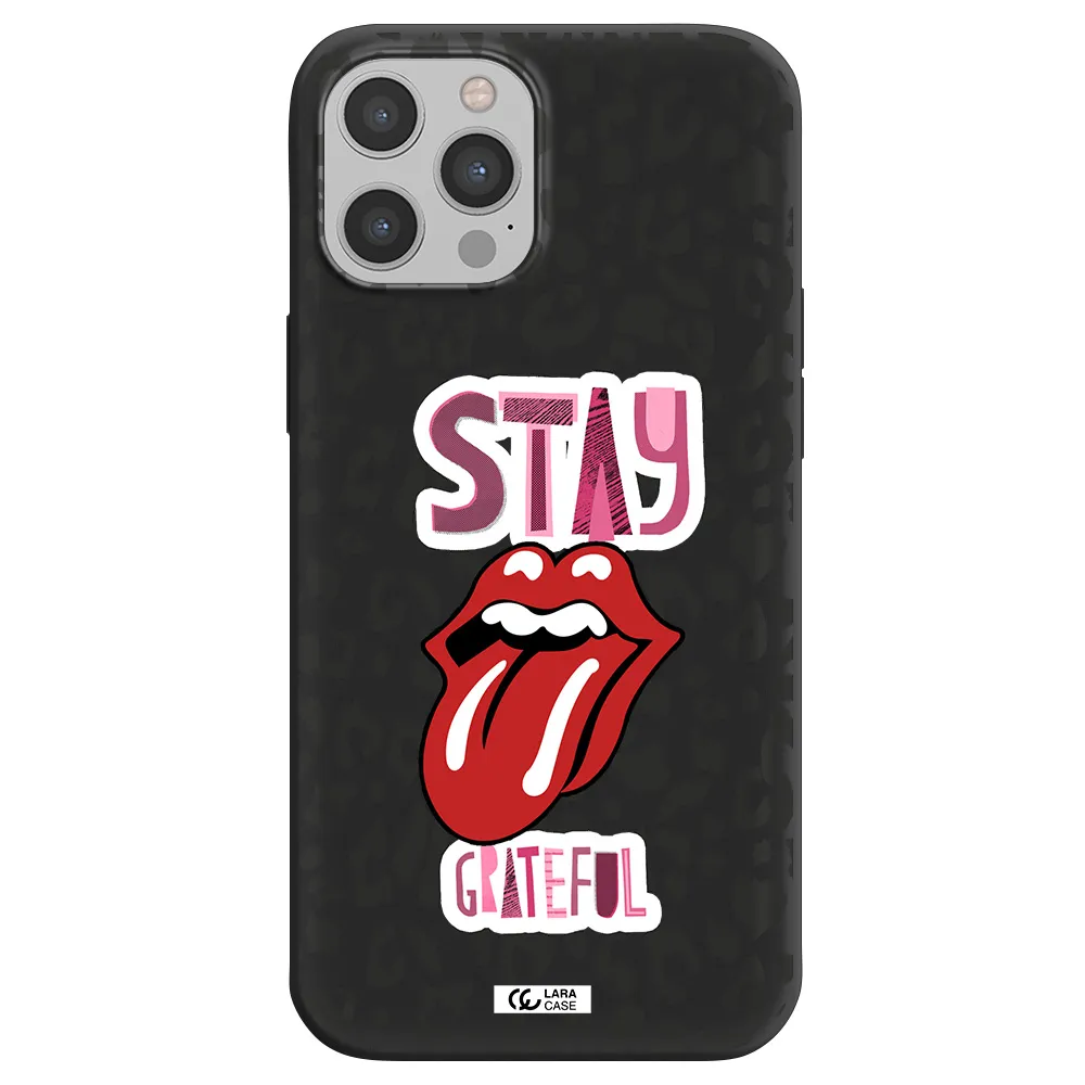 The Rolling Stones Apple iPhone 12 pro max Silicone black Case