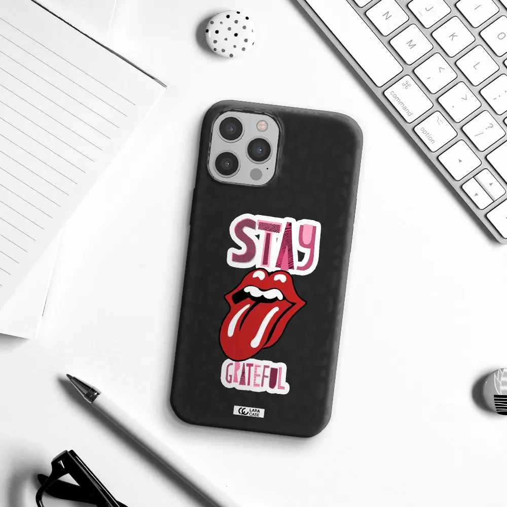 The Rolling Stones Apple iPhone 12 pro max Silicone black Case
