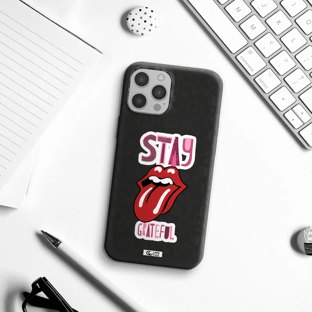 The Rolling Stones Apple iPhone 12 pro Silicone black Case