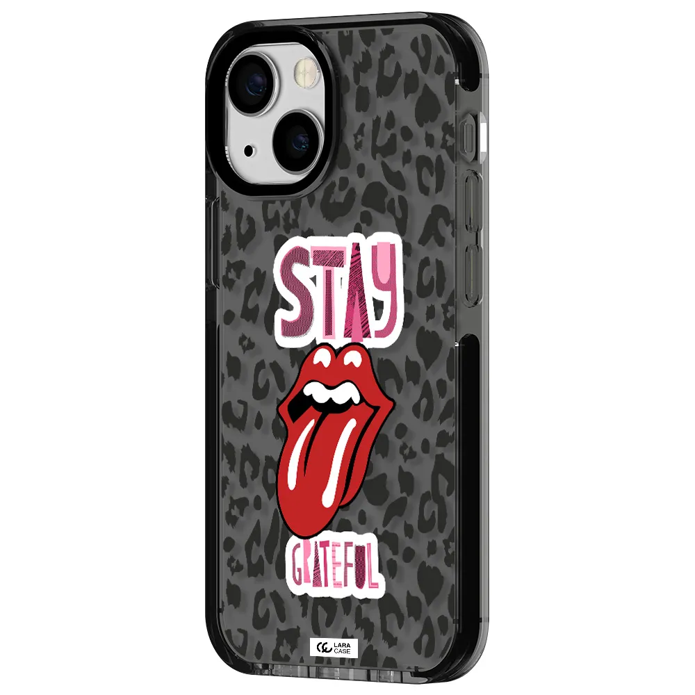 The Rolling Stones Apple iPhone 13 mini impact Smoke Black Case