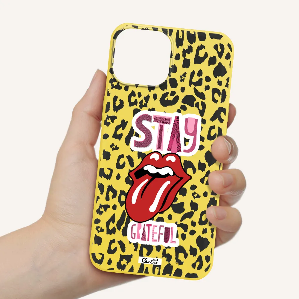 The Rolling Stones Apple iPhone 13 mini Silicone canary yellow Case