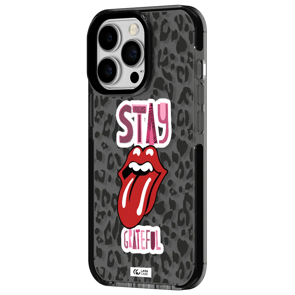 The Rolling Stones Apple iPhone 13 Pro impact Smoke Black Case