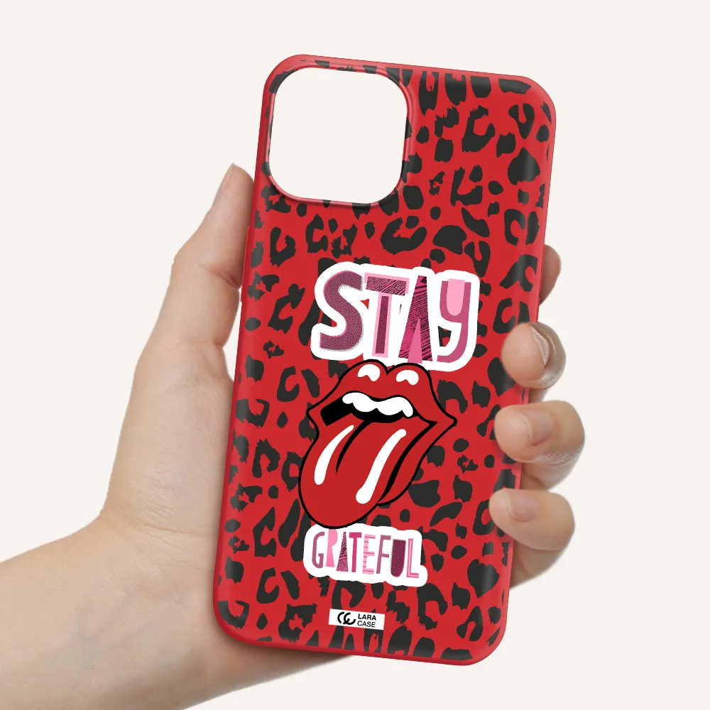 The Rolling Stones Apple iPhone 13 Silicone Imperial Red Case