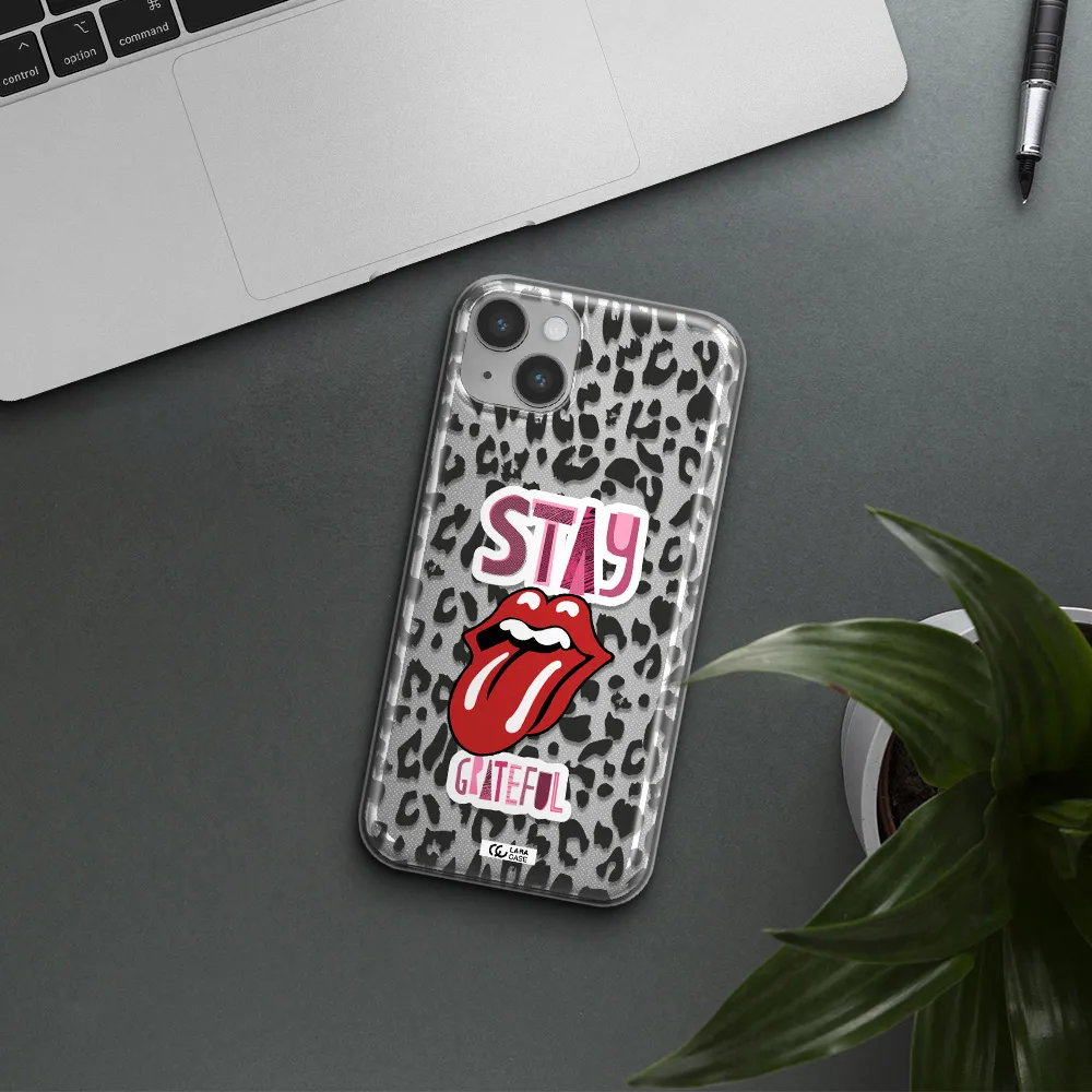 The Rolling Stones Apple iPhone 14 plus Clear TPU Case