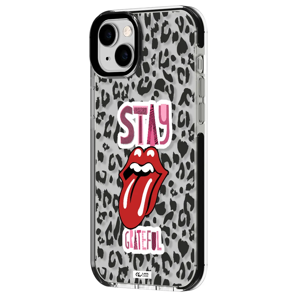 The Rolling Stones Apple iPhone 14 plus impact black border Case