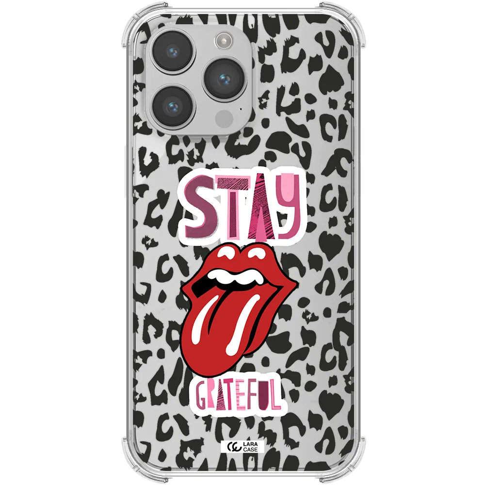 The Rolling Stones Apple iPhone 14 pro Clear PC Case