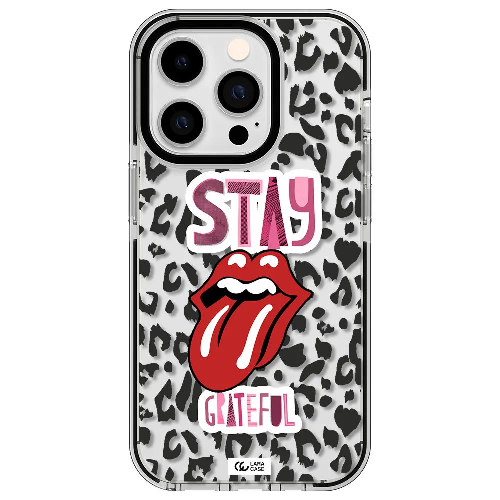 The Rolling Stones Apple iPhone 14 pro impact black border Case