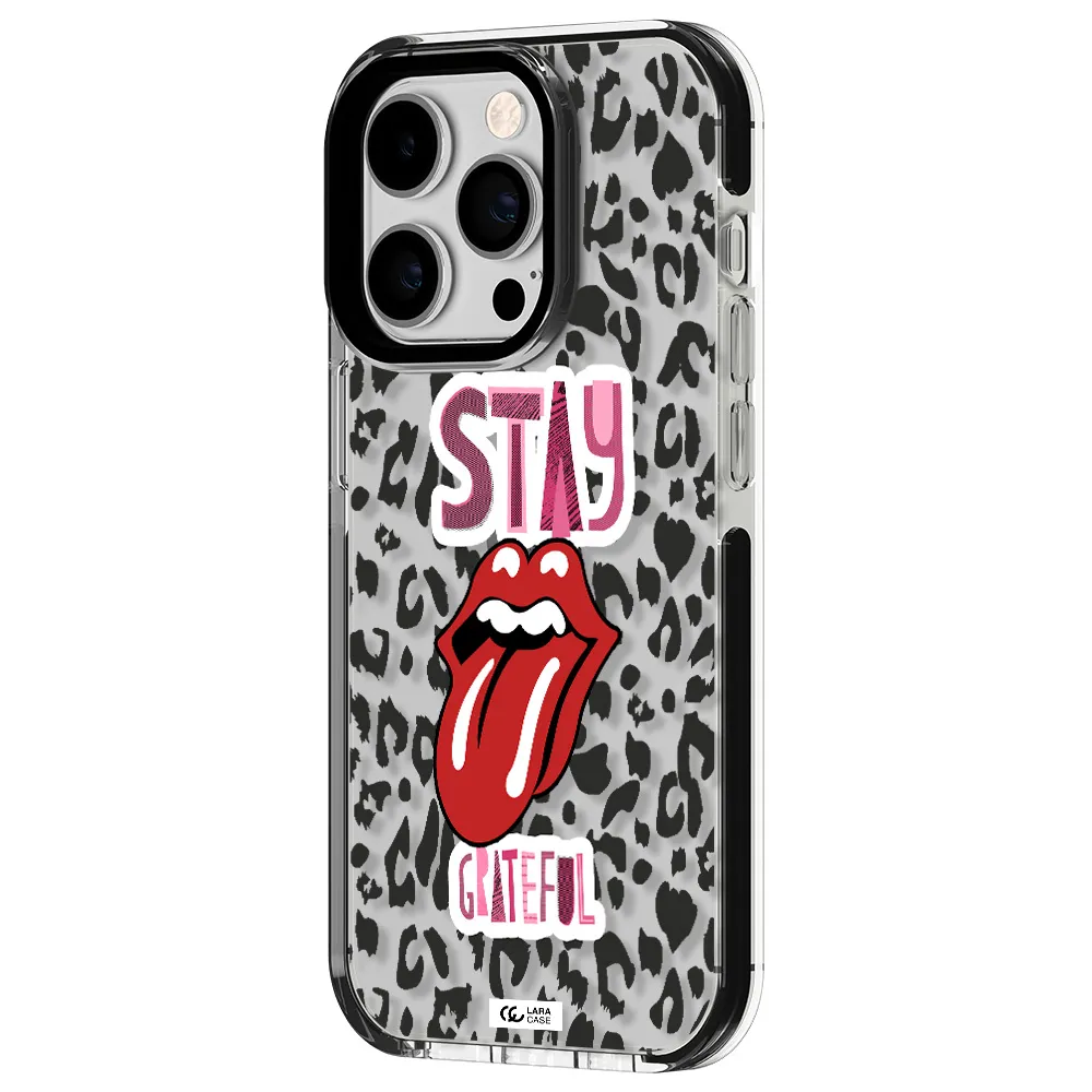 The Rolling Stones Apple iPhone 14 pro impact black border Case