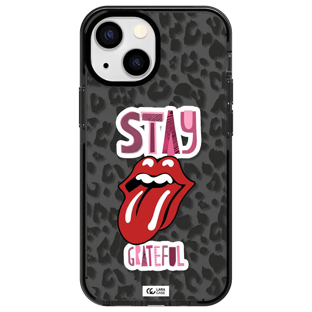 The Rolling Stones Apple iPhone 15 impact Smoke Black Case