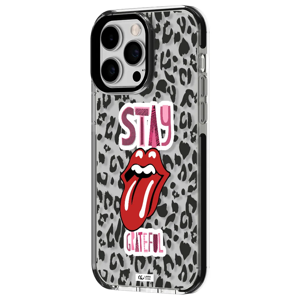 The Rolling Stones Apple iPhone 15 Pro impact black border Case