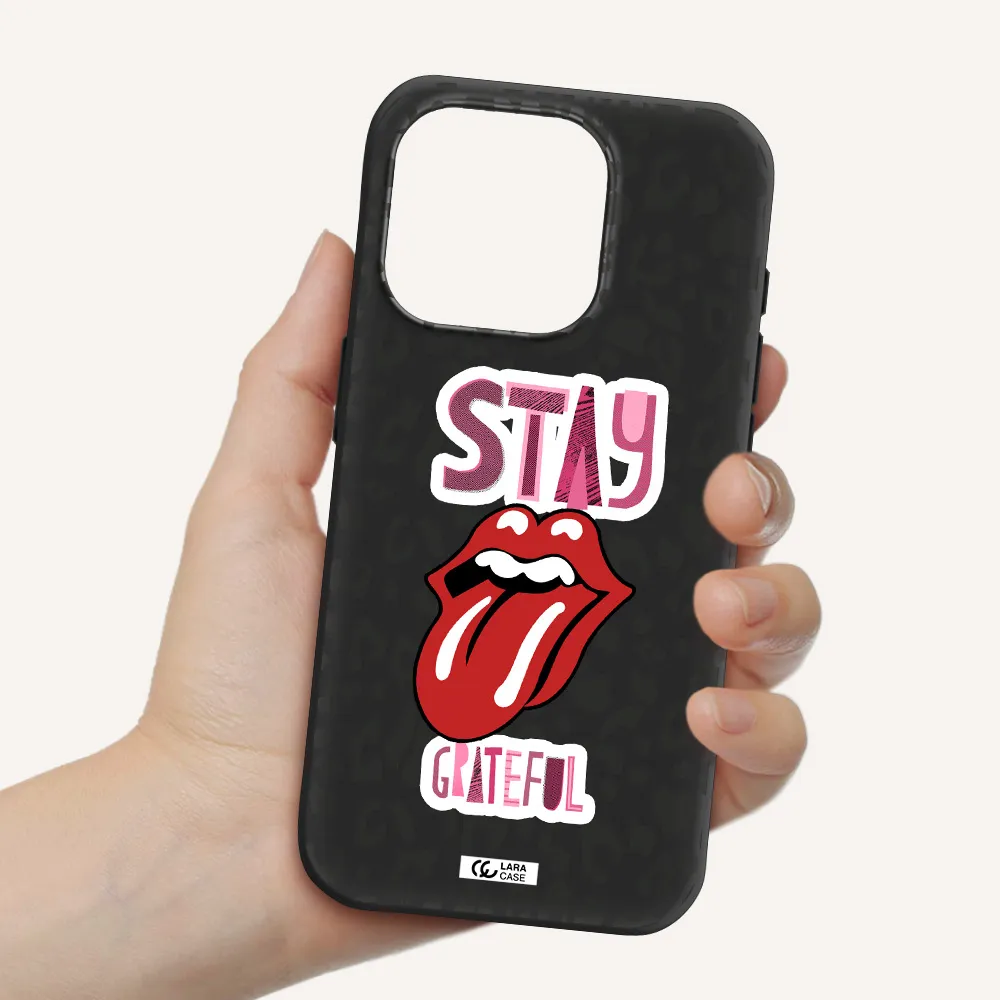 The Rolling Stones Apple Iphone 15 Pro Silicone Black Case