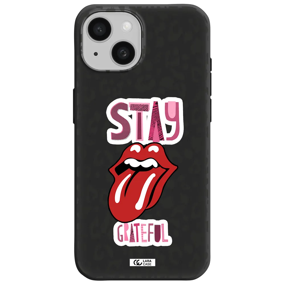 The Rolling Stones Apple iPhone 15 Silicone black Case