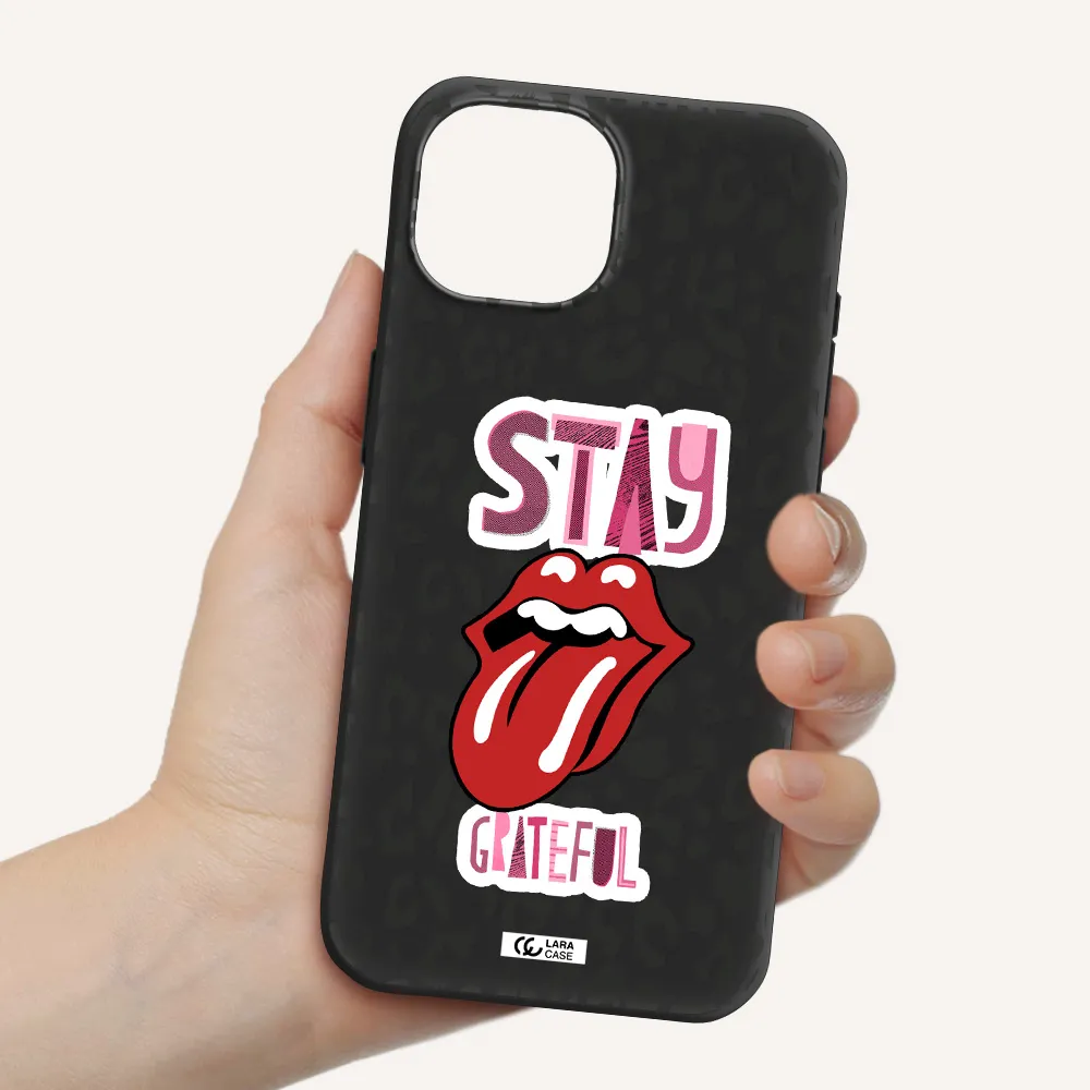 The Rolling Stones Apple iPhone 15 Silicone black Case