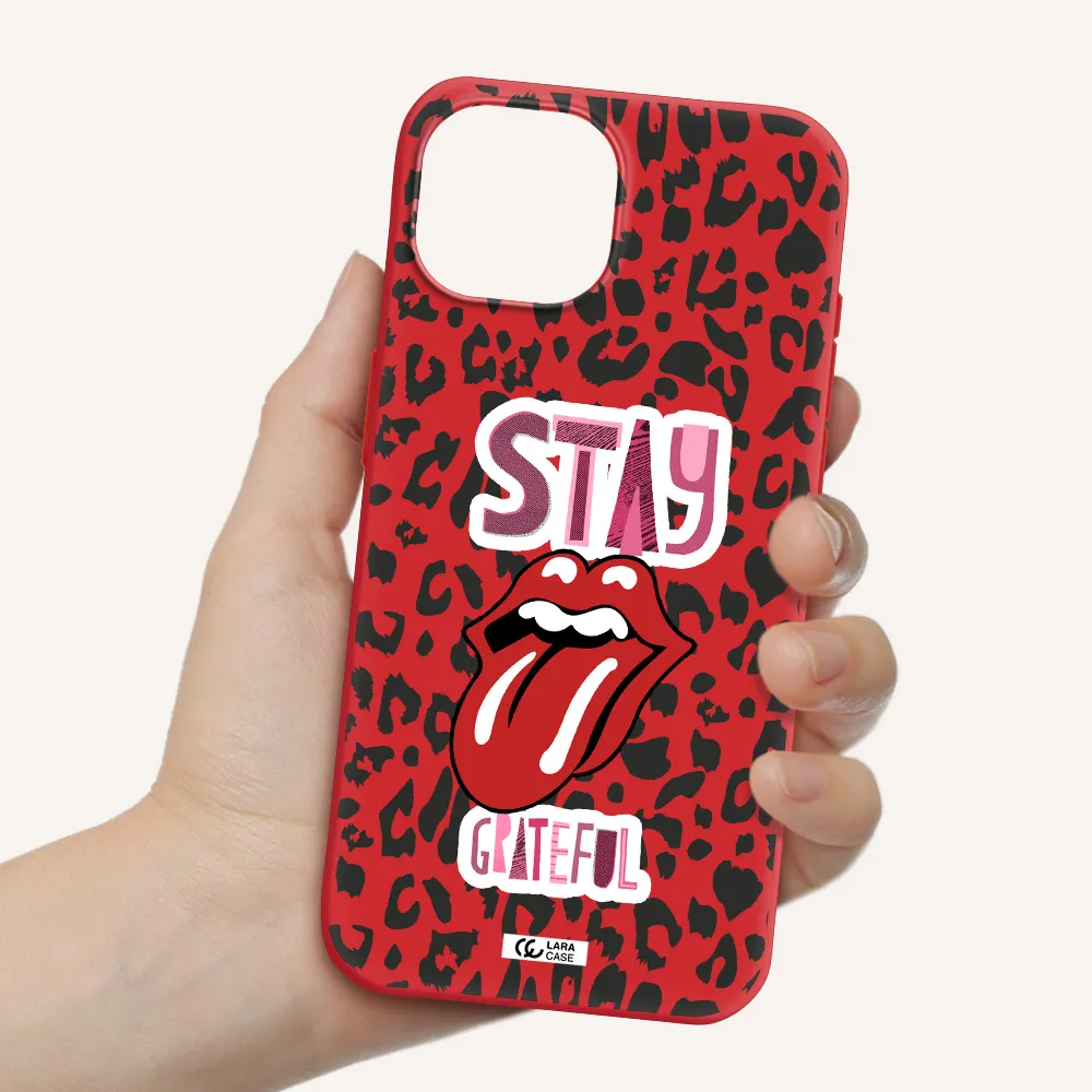 The Rolling Stones Apple Iphone 15 Silicone Imperial Red Case