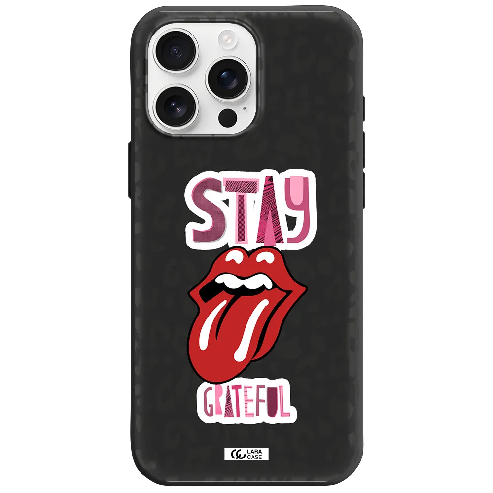 The Rolling Stones Apple Iphone 16 Pro Max Silicone Black Case