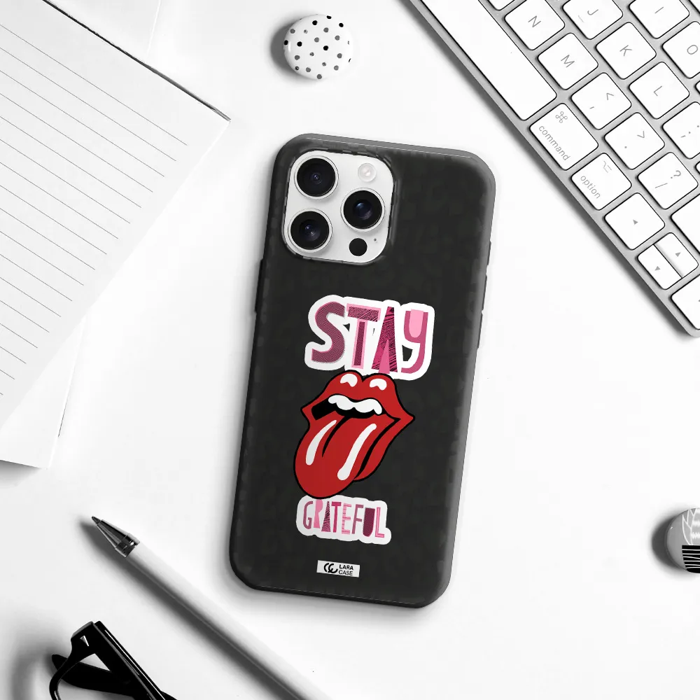 The Rolling Stones Apple Iphone 16 Pro Max Silicone Black Case