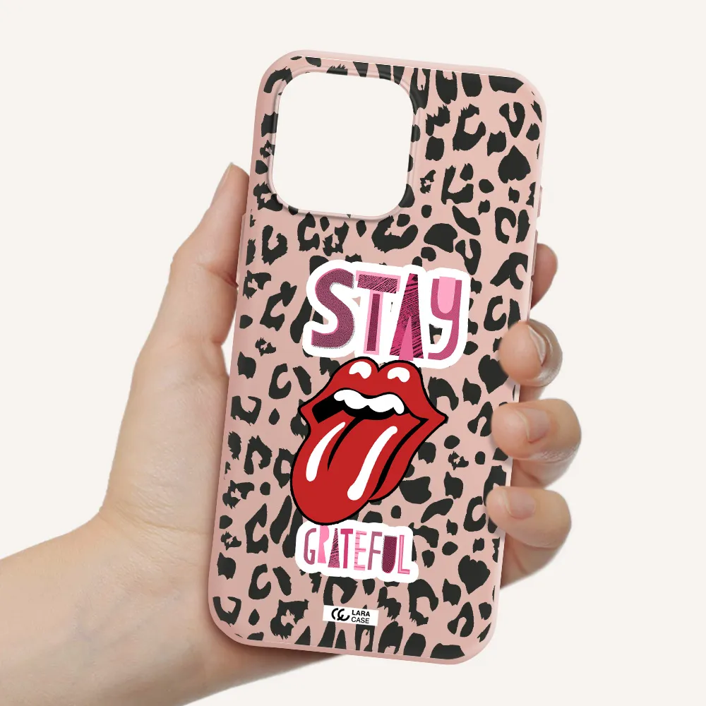 The Rolling Stones Apple Iphone 16 Pro Max Silicone Pastel Pink Case