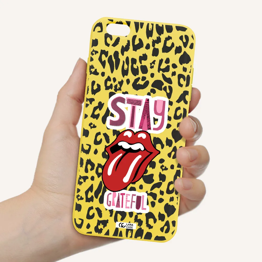 The Rolling Stones Apple iPhone 6 plus Silicone canary yellow Case