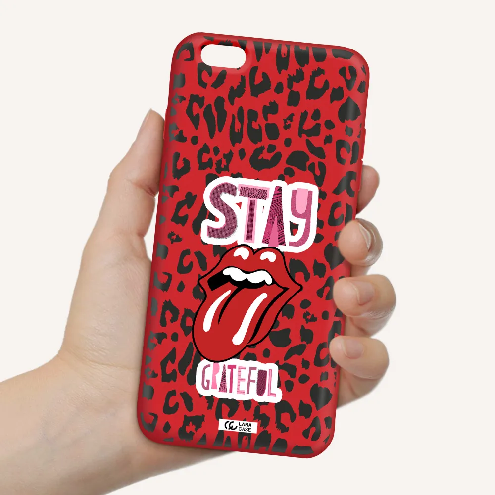 The Rolling Stones Apple iPhone 6 plus Silicone Imperial Red Case