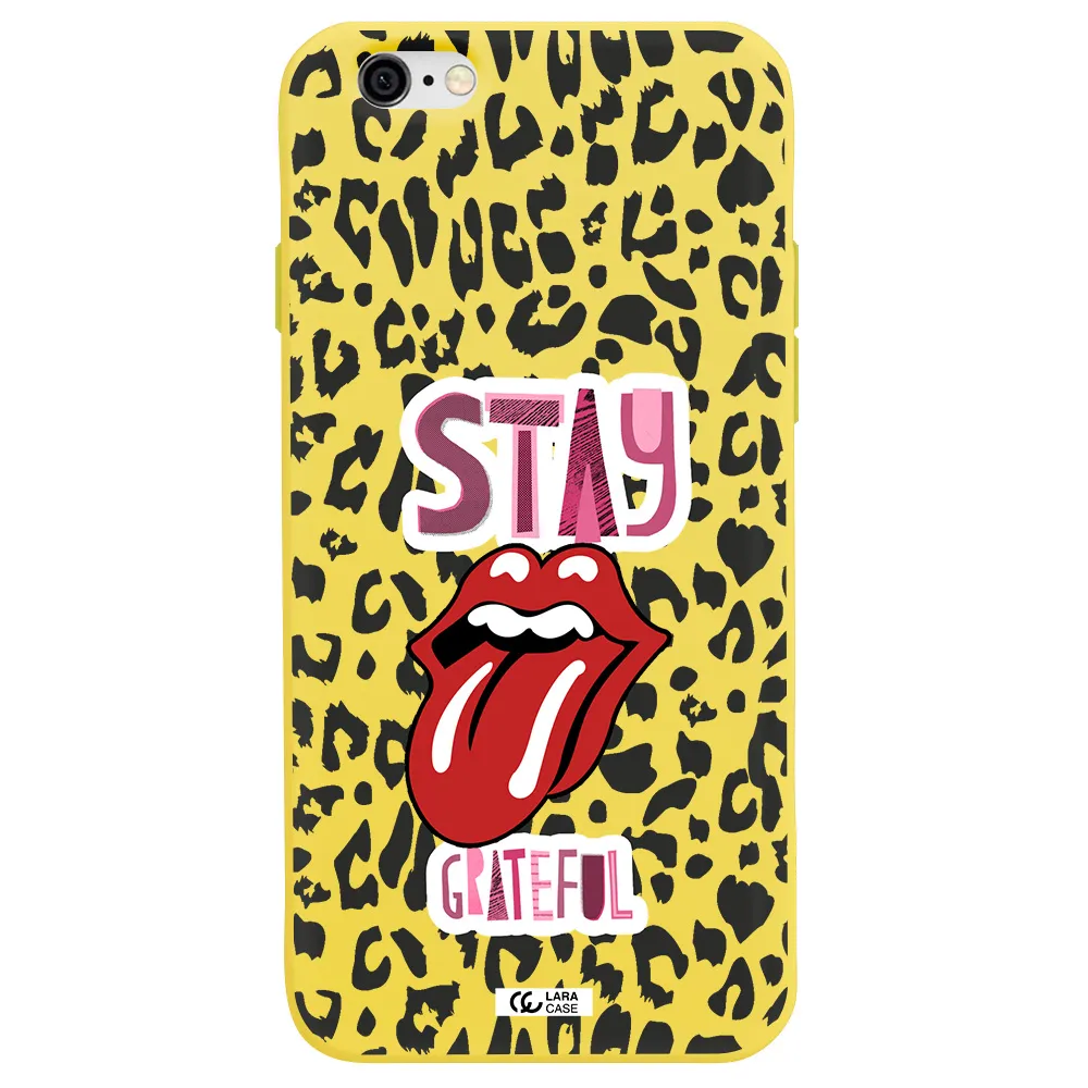 The Rolling Stones Apple iPhone 6 Silicone canary yellow Case