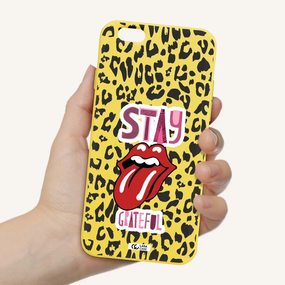 The Rolling Stones Apple iPhone 6 Silicone canary yellow Case
