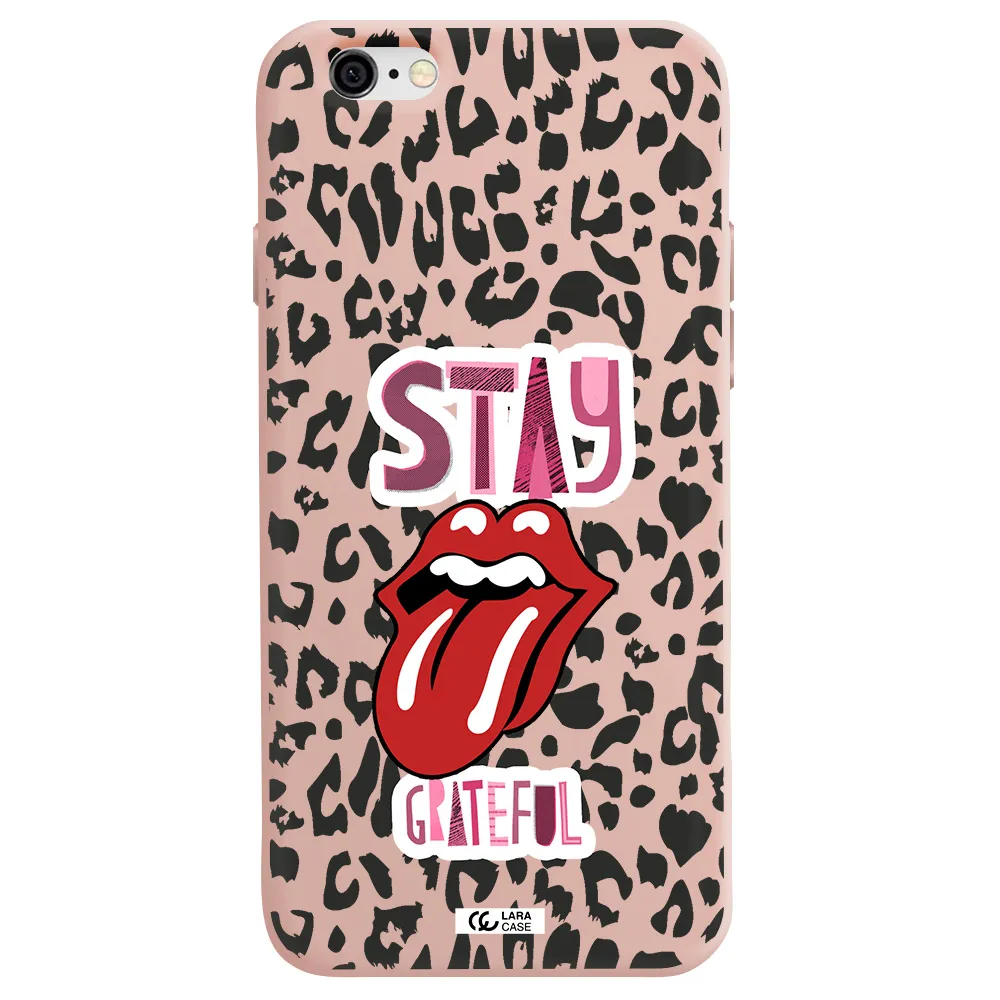 The Rolling Stones Apple iPhone 6 Silicone pastel pink Case