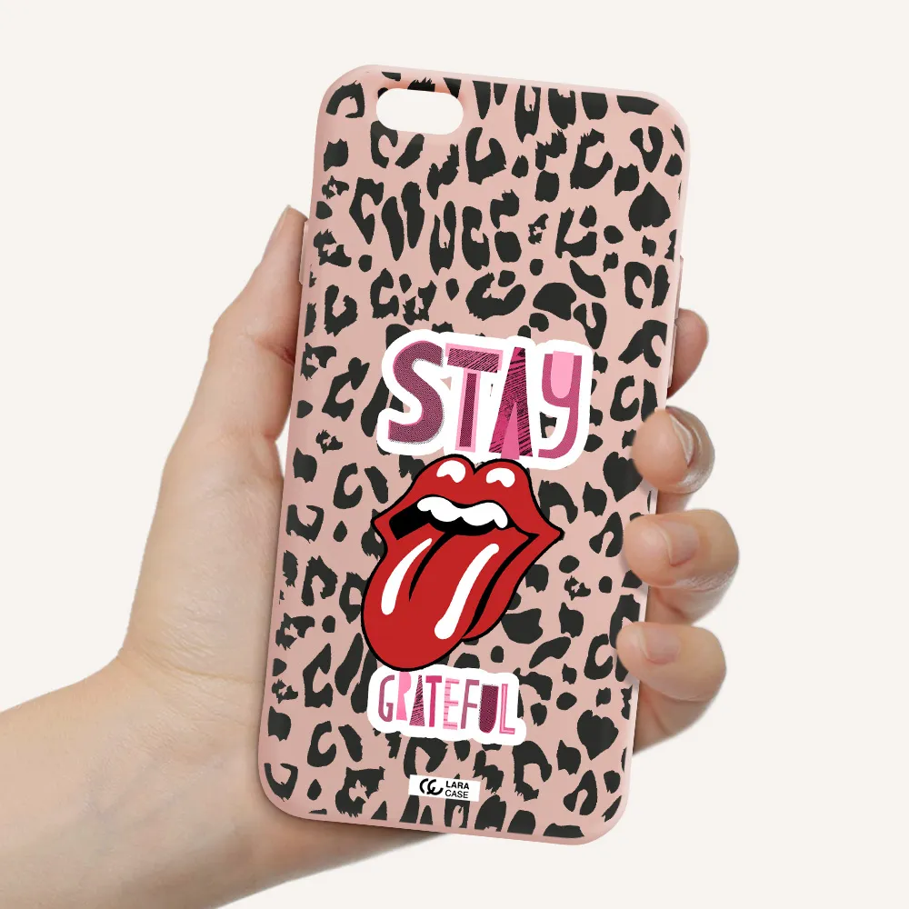 The Rolling Stones Apple iPhone 6 Silicone pastel pink Case