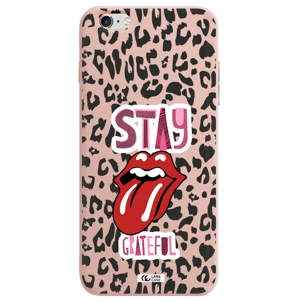 The Rolling Stones Apple iPhone 6S Silicone pastel pink Case