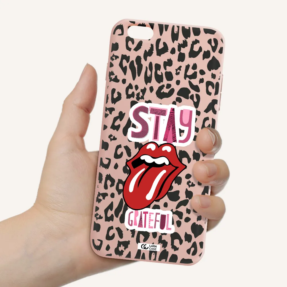 The Rolling Stones Apple iPhone 6S Silicone pastel pink Case