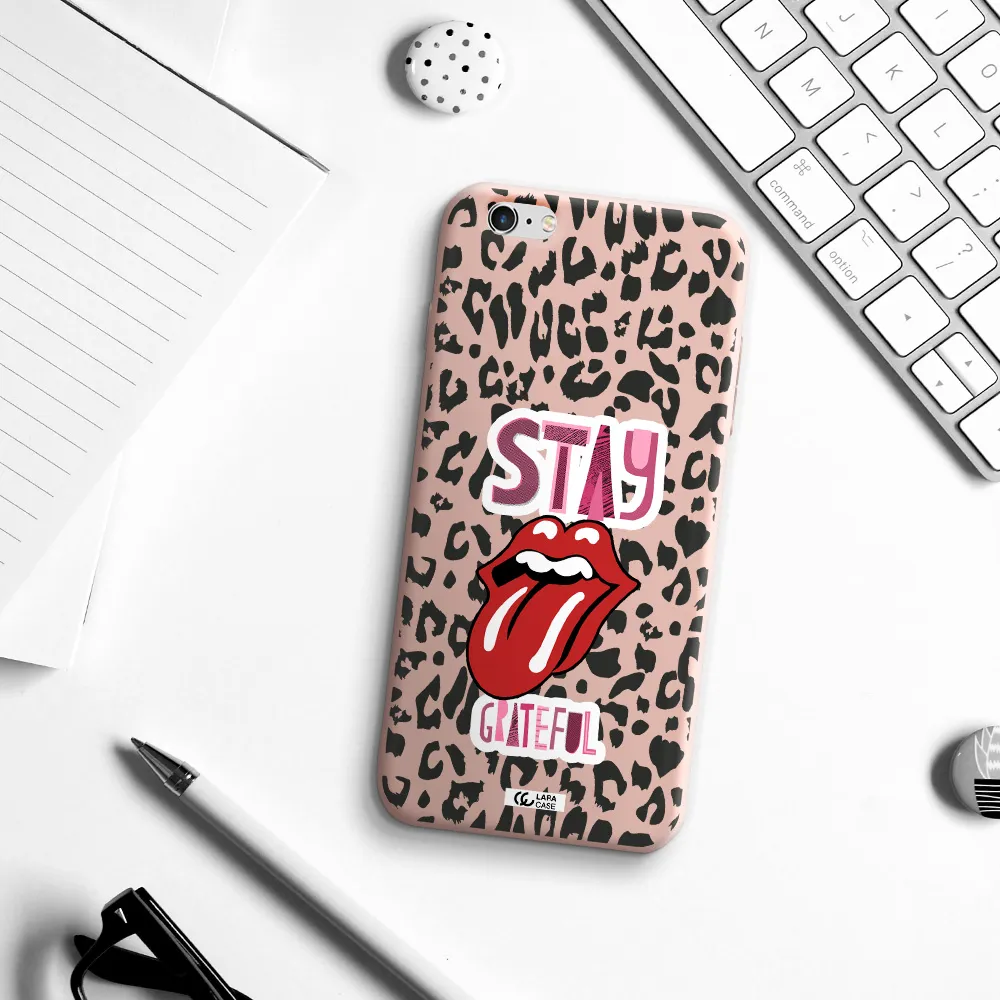 The Rolling Stones Apple iPhone 6S Silicone pastel pink Case